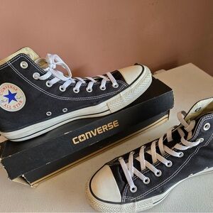 Converse Black and White High-Top Sneakers